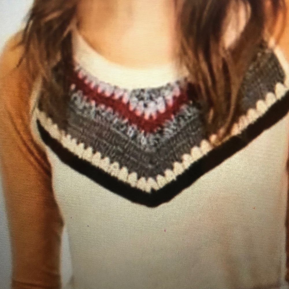 Free People Crochet Panel Tee shirt